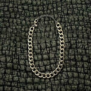 BANANA REPUBLIC FACTORY silver curb chain necklace
